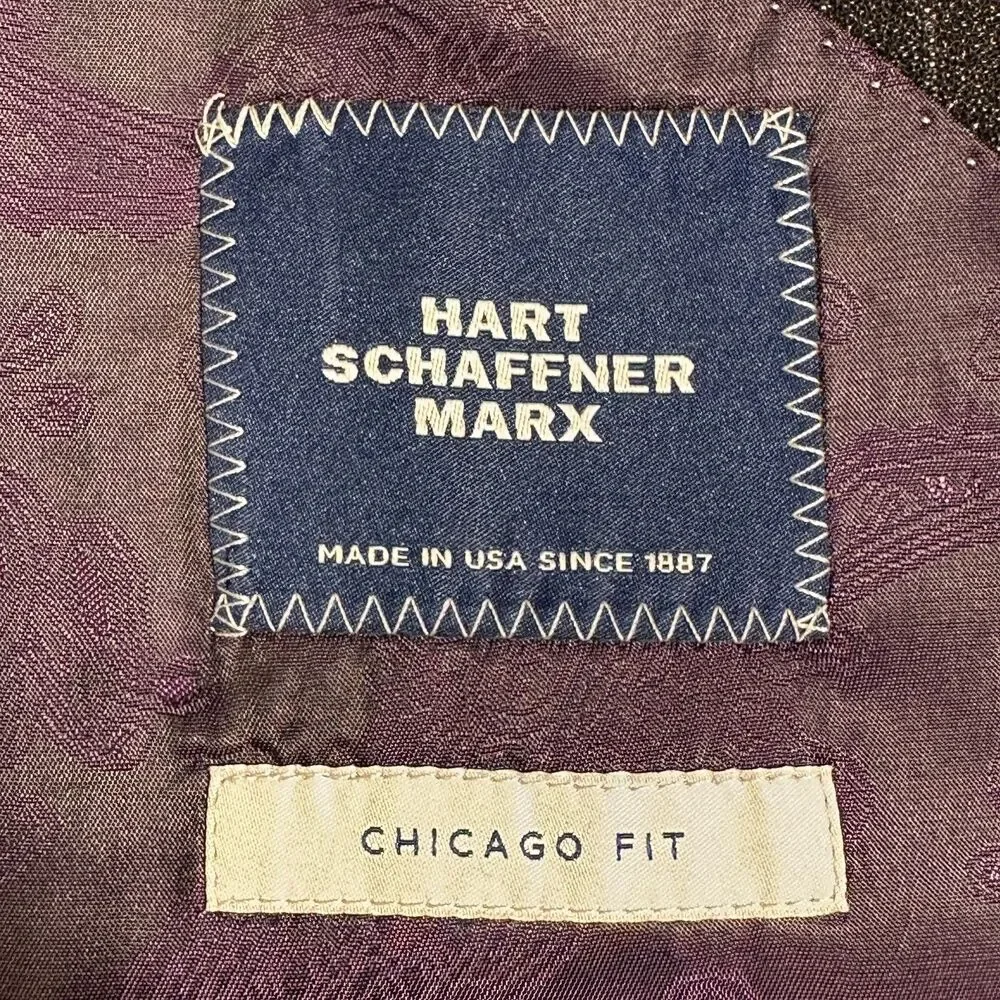 HART SHAFFNER MARX Chicago Men's Blazer Sport Coat Two Button Jacket 50R Wool